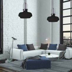 Lampa wisząca Piano czarna 1xE27 LP-3763/1P CZARNY