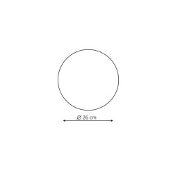 Plafon Platillo 26 cm czarny LED CCT LP-8102/1C-18W BK CCT