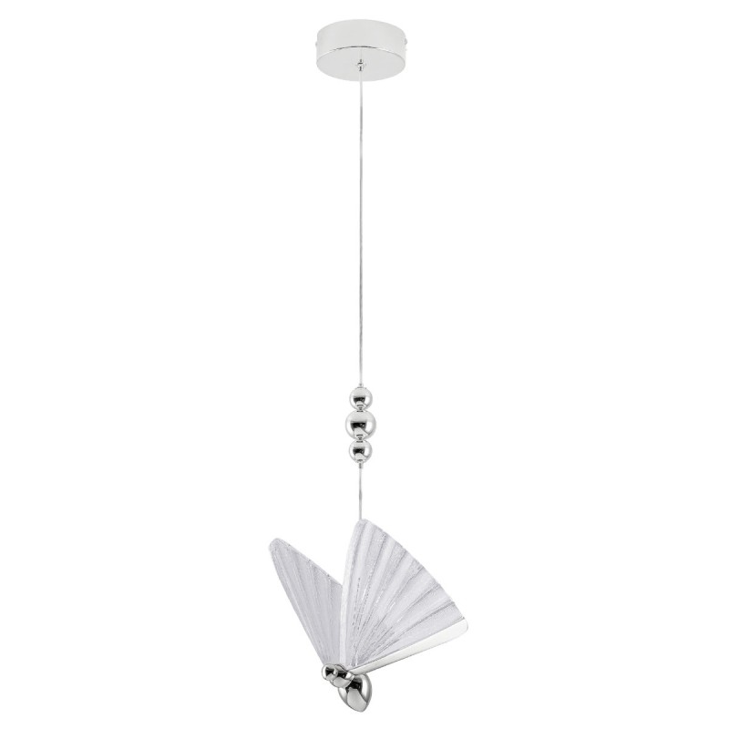 Lampa wisząca Mariposa 1 srebrna LED CCT LP-1715/1P CH