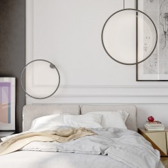 Kinkiet Mirror L czarny IP44 LED CCT LP-999/1W L BK CCT