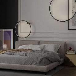 Kinkiet Mirror L czarny IP44 LED CCT LP-999/1W L BK CCT