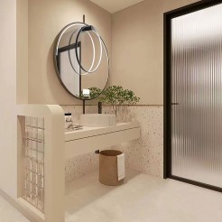 Kinkiet Mirror L czarny IP44 LED CCT LP-999/1W L BK CCT