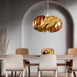 Lampa wisząca Jet złota 1xE27 LP-023/1P GD