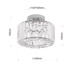Plafon Vetro chrom 1xE27 LP-2910/1C CH