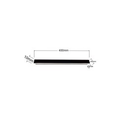 Kinkiet Bodo 40 cm czarny IP54 LED CCT LP-789/1W 40 BK