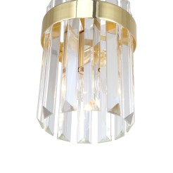 Lampa wisząca Vetro 1 złota 1xE14 LP-2910/1P GD