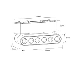 Reflektor Magnetic Slim Blaze 6W LED 3000K czarny LP-616-MAG SLIM 6W 3BK