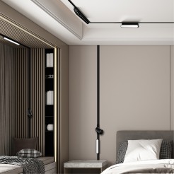 Łącznik natynkowy I Magnetic Slim biały LP-656-MAG SLIM łącznik I SM WH