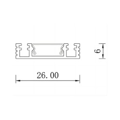 Szynowa natynkowa 2m Magnetic Slim biała LP-656-MAG SLIM 2m SM wh