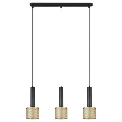 Lampa wisząca Amo czarno-złota 3xE27 LP-0702/3L GD