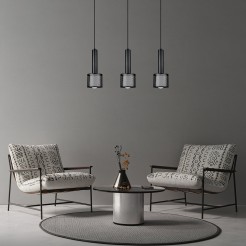 Lampa wisząca Amo czarno-złota 3xE27 LP-0702/3L GD
