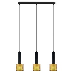 Lampa wisząca Amo czarno-złota 3xE27 LP-0702/3L GD