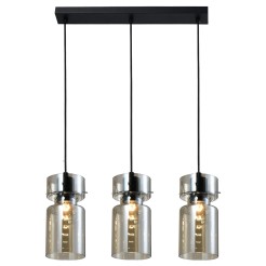 Potrójna lampa wisząca Nivio dymna 3xE27 LP-2811/3L AM