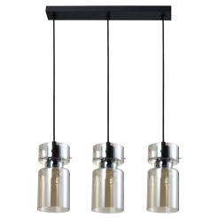 Potrójna lampa wisząca Nivio dymna 3xE27 LP-2811/3L AM