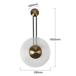 Kinkiet Bell transparentny LED CCT LP-1702/1W TR