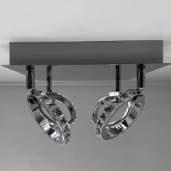 Plafon Carrara srebrny LED 3000K LP-1864/4C