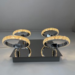 Plafon Carrara srebrny LED 3000K LP-1864/4C