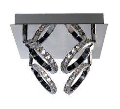 Plafon Carrara srebrny LED 3000K LP-1864/4C