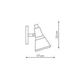 Kinkiet Auletta miedziany 1xE14 LP-507/1W