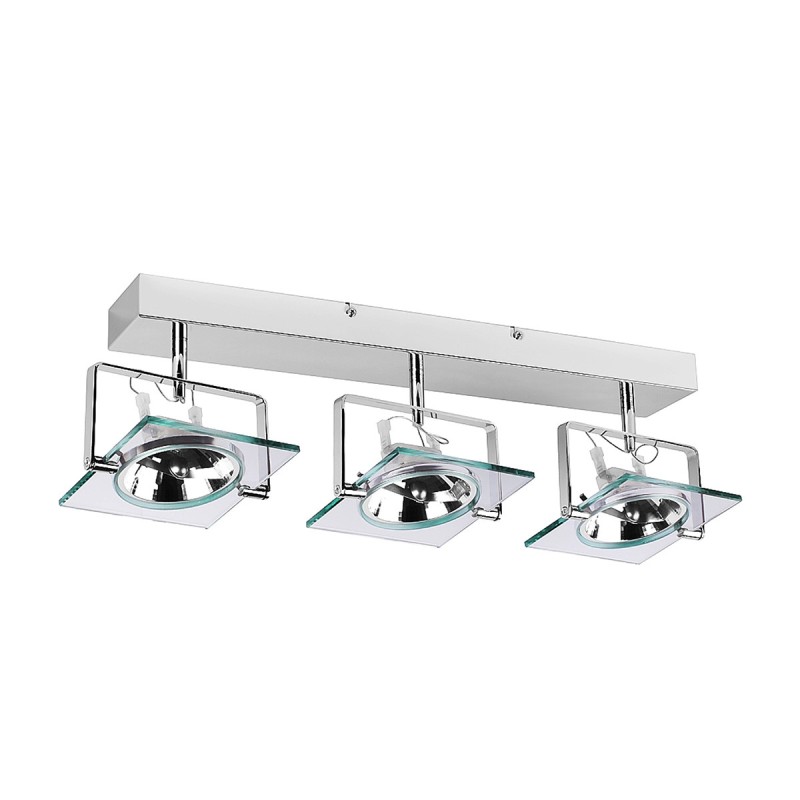 Plafon kinkiet Industrial srebrny 3xQR111 QR-111003
