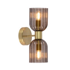 Podwójny kinkiet Piega dymny 2xE14 LP-939/2W smoked
