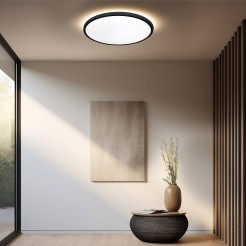 Plafon Pryzma 28 cm czarny LED CCT LP-1707/1C-28 BK
