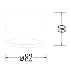 Oprawa natynkowa Kendal czarna GX53 LP-6331/1SM GX53 BK