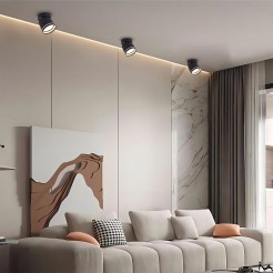 Oprawa natynkowa Kendal czarna GX53 LP-6331/1SM R1 BK movable
