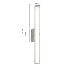 Kinkiet Linea 61 cm chrom LED CCT LP-0510/1W-61 CH