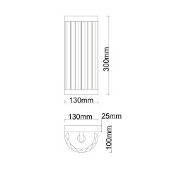 Kinkiet Vetro chrom 1xE14 LP-2910/1W L CH