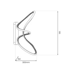Kinkiet TESORO CHROME 15W ML1054