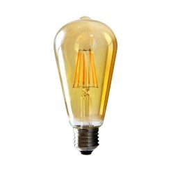 ORO-E27-ST64-FL-AMBER- 4W-WW