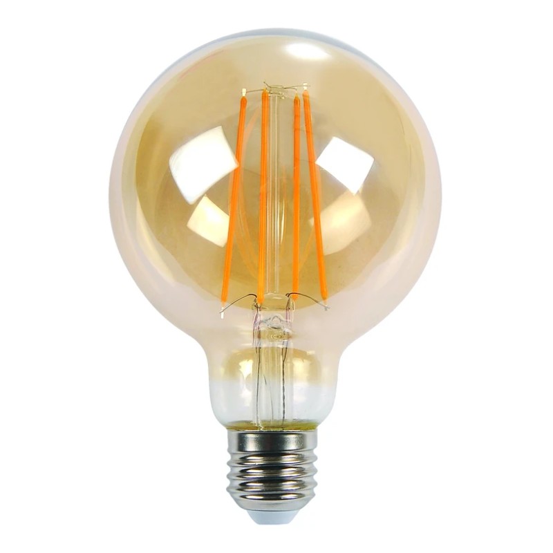 ORO-E27-G125-FL-AMBER- 6W-WW