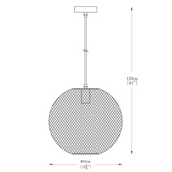 A8129L ORION LAMPA WISZĄCA ZŁOTA/GOLD