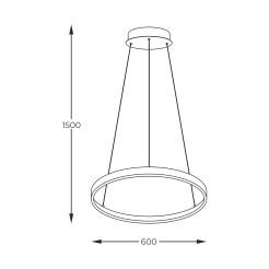 2023201-BK60 BRENO LAMPA WISZĄCA CZARNA/BLACK