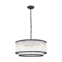 P0528-06H-P7AC SERGIO LAMPA WISZĄCA CZARNA/BLACK