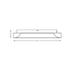 MX4019-1M-3WT CAMERON LAMPA SUFITOWA BIAŁA/WHITE
