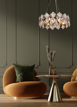 9864-500 TIARA LAMPA WISZĄCA ZŁOTA/GOLD