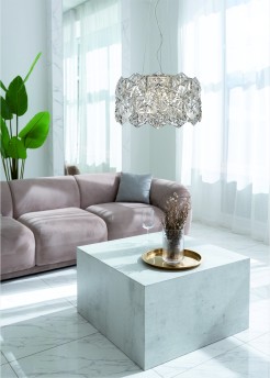 P0534-05C-F4AC DAVI LAMPA WISZĄCA CHROME