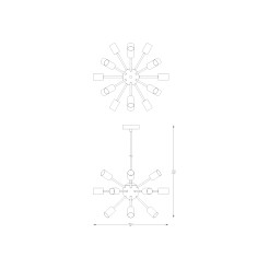 A8181-18-MBK MANDI LAMPA WISZĄCA CZARNY MAT/MATT BLACK