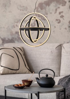 MD9203-4-3BD TESS LAMPA WISZĄCA CZARNA/BLACK