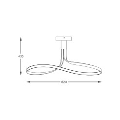MX9932-1-3BD VISO LAMPA SUFITOWA CZARNA/BLACK