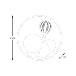 MX4148-1-DWLD FOCUS LAMPA SUFITOWA BIAŁA/WHITE