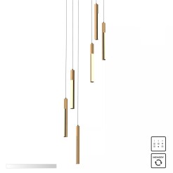 MD4768-6-3BMT ELIOT LAMPA WISZĄCA CZARNA-DREWNO/BLACK-WOOD