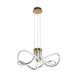 MD5520-4-3BGBDT ABRO LAMPA WISZĄCA CZARNO-SZARO-ZŁOTA/BLACK-GREY-GOLD