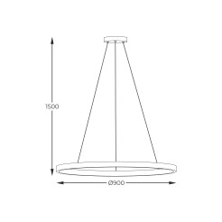 PEN89424-90BK HORIK LAMPA WISZĄCA CZARNA/BLACK
