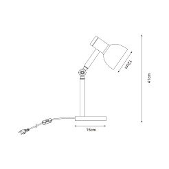 T22004B-BL BALBO LAMPA STOŁOWA CZARNA/BLACK