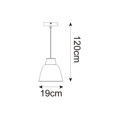 P21031M ORLO LAMPA WISZĄCA BIAŁA/WHITE