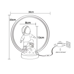 EX15S016-1 LAMPA STOŁOWA ASTRONAUTA