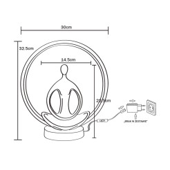 ED81F134U LAMPA STOŁOWA YOGA
